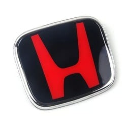 Emblema Honda rojo y negro