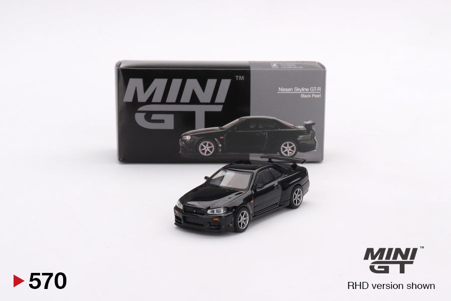 Minigt Nissan Skyline GT-R (R34) V-Spec Black Pearl #570