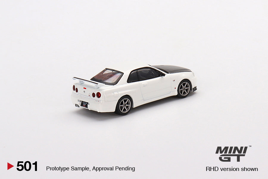 Minigt Nissan Skyline GT-R (R34) V-Spec II N1 White #501