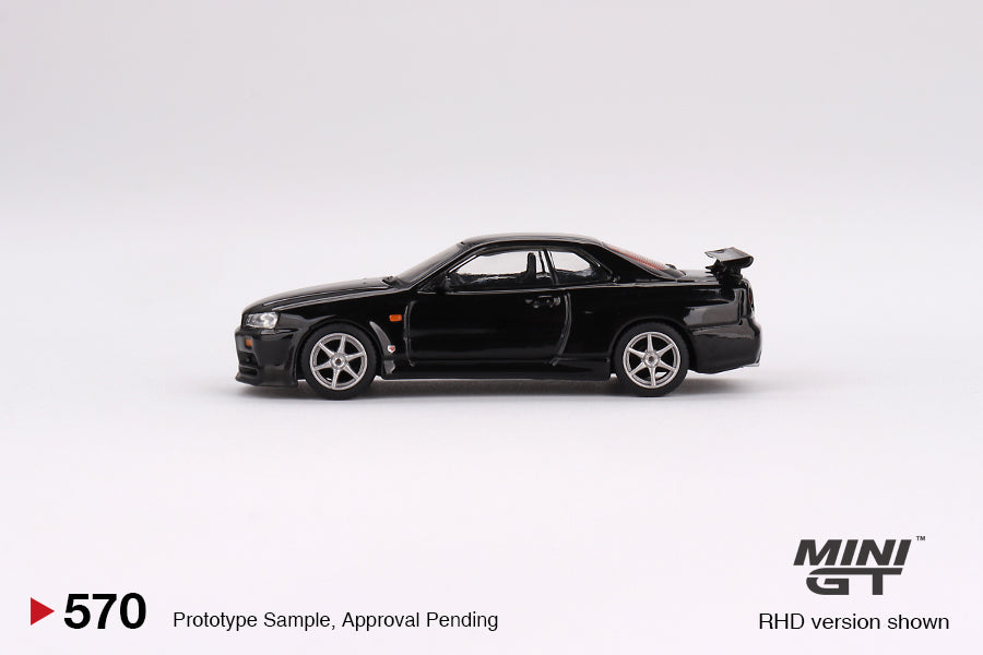 Minigt Nissan Skyline GT-R (R34) V-Spec Black Pearl #570