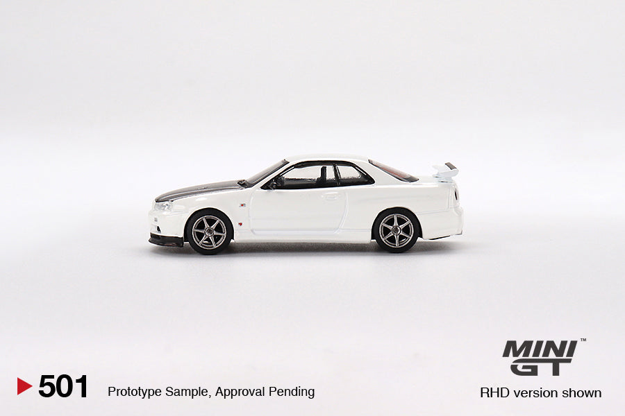 Minigt Nissan Skyline GT-R (R34) V-Spec II N1 White #501