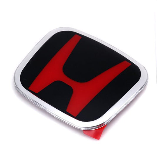 Emblema honda rojo y negro